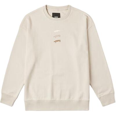Vans Pullover Rundhals Skateboard Logo Langarm Sweatshirt Unisex Sweatshirt Haferflocken VN000P352N1