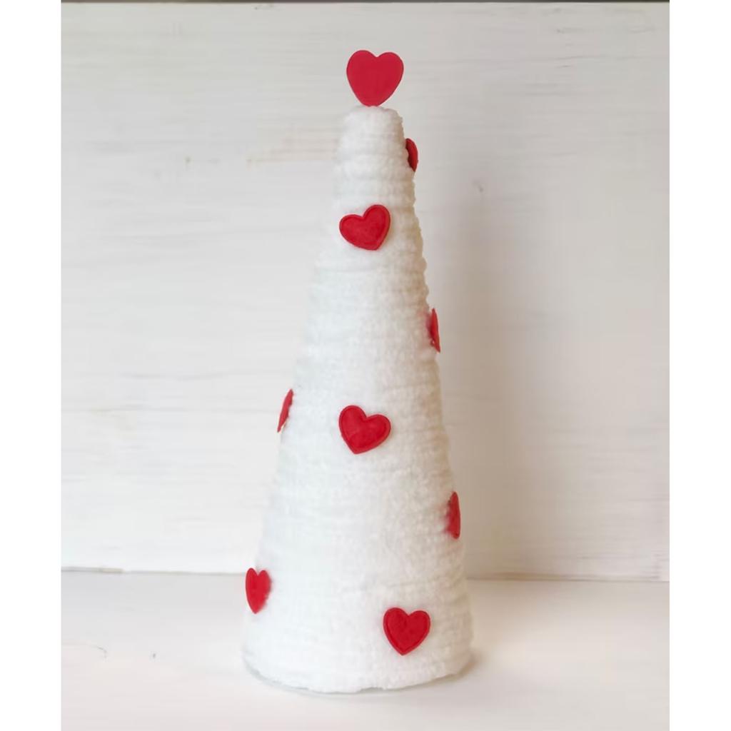 12/15/20cm Romantic Valentine's Day Love Christmas Tree Tabletop Decoration, Heart Decorative Proposal Wedding Party Scene Decoration