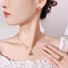Jewelry Set Earrings Rings Necklaces Papalacha Ice Flower Blocks Women's Fashion Light Luxury