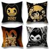 Game BBendy and the Ink MMachine Cushion Cover Inches Farmhouse Decor Home Throw Pillow Covers for Couch Decorations