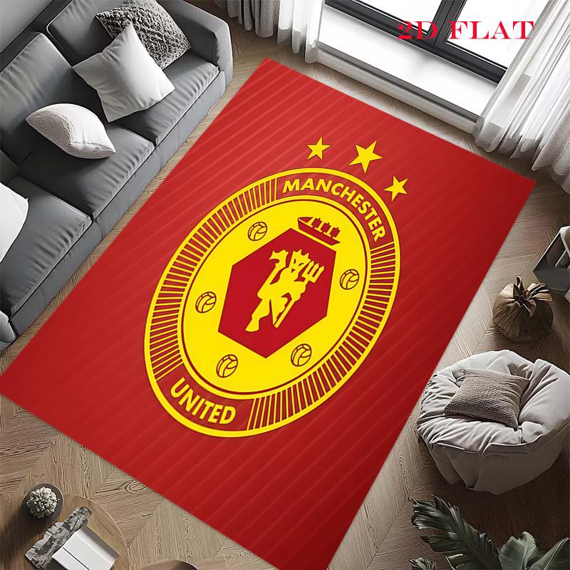 Man Utd Carpet Rug for Living Room Bedroom Home Sofa Decoration,Kids Play Nonslip Floor Mat