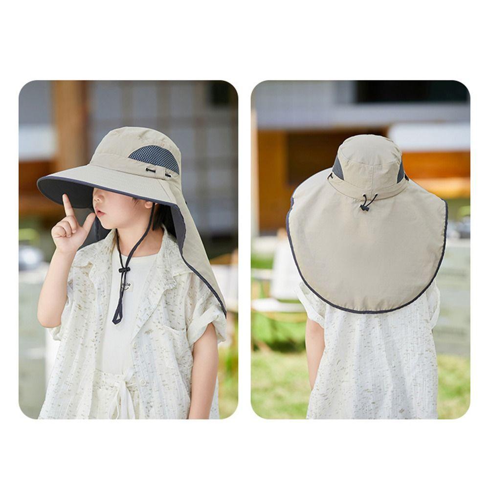 USB Charging Children's Solar Fan Hat Adjustable Summer Cooling Hat  Mountaineering