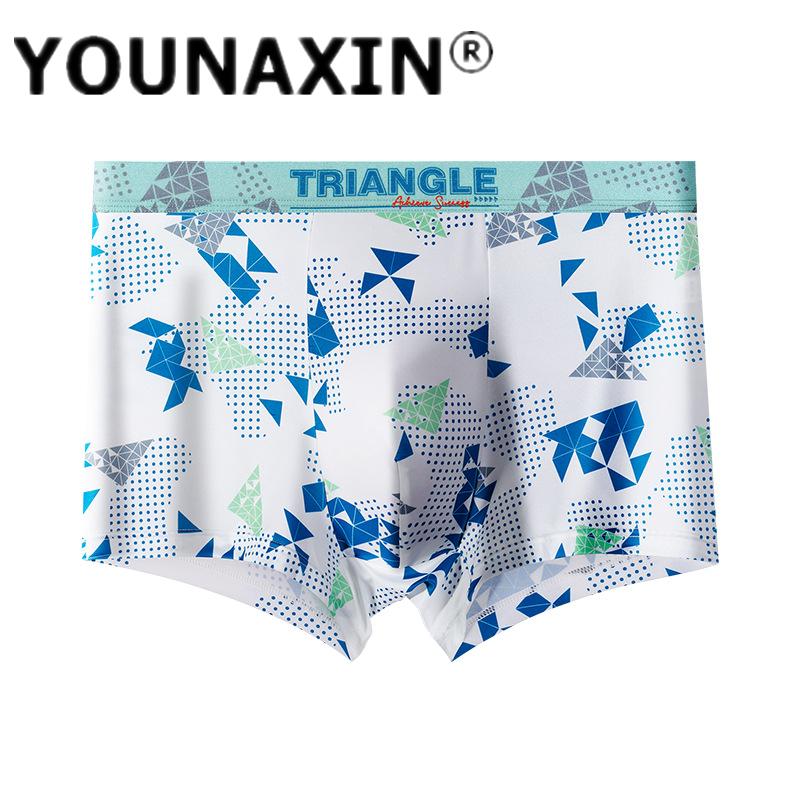 Duży Rozmiar Męska Bielizna Bokserki z Jedwabiu Lodowego Oddychająca Młodzieżowa Bielizna Szorty Bielizna Sportowa L XL 2XL 3XL 4XL 5XL