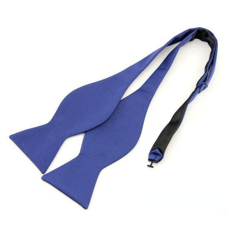 1Pc Men's Classic Solid Bow Ties Self Tie Adjustable Business Wedding Papillon for Men Accessories