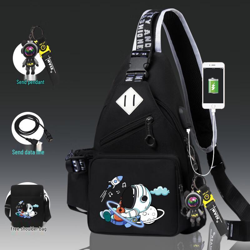 

Мужская нагрудная сумка-кроссбоди с дизайном гитары