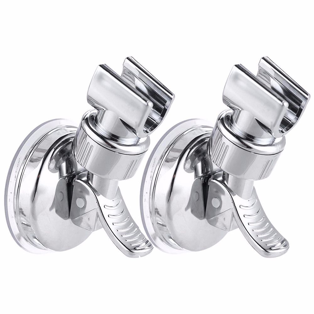 

2PCS Adjustable Sprinkler Attachment Plastic Shower Head Holder Wall Mount Bathroom Suction Bracket