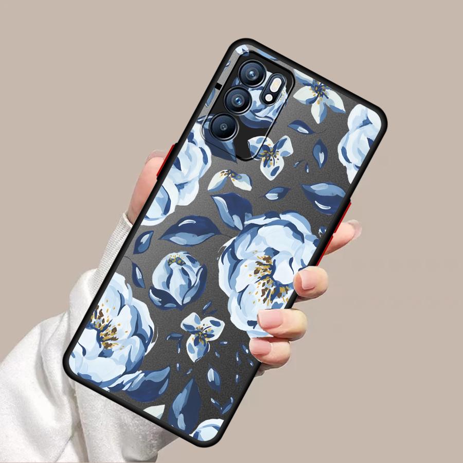 Funda Back Phone Cover Case for Xiaomi Redmi Note 14 13C A4 9S 14C 13 Pro Plus 11 10 12 Cartoon Bule Flower