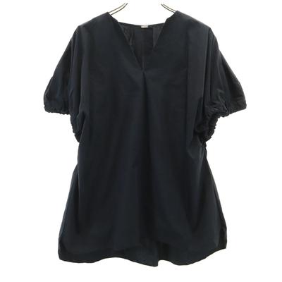 Mila Owen Kurzarm V-Ausschnitt Bluse schwarz Pullover Damen Gebraucht