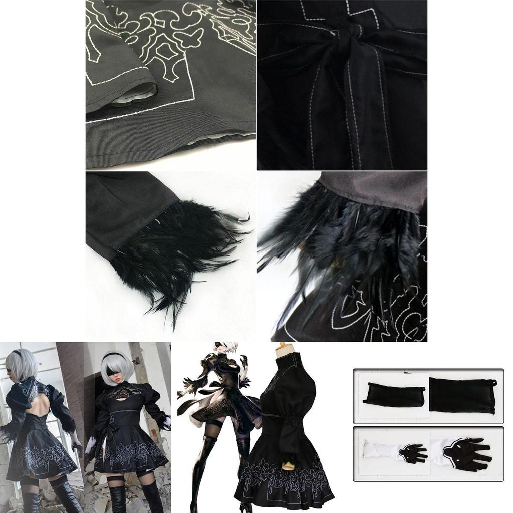 Elegant And Authentic Nier Automata 2b Yorha No.2 Cosplay Costume Full Set Outfit