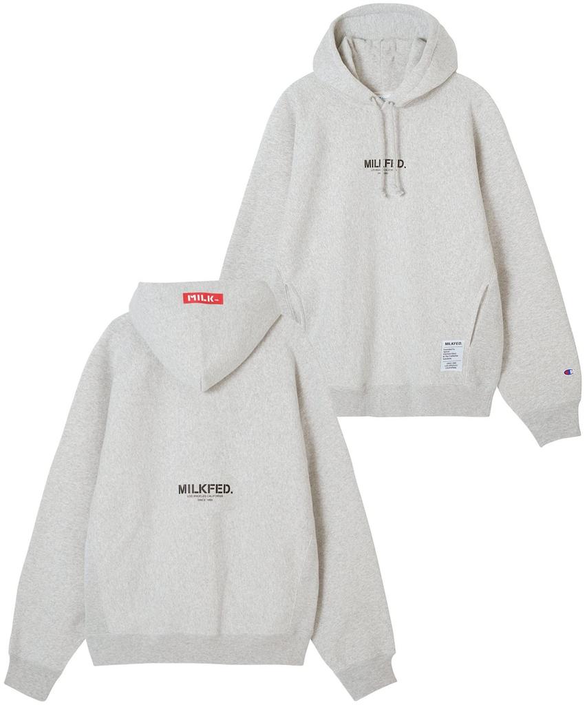 [Milkfed] Hooded Sweatshirt × CHAMPION SWEAT HOODIE Women's ASH S Size