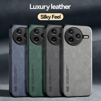 Für Xiaomi Redmi K80 Pro Magnetische Autohalterung Leder Handyhülle für Redmi K70 Ultra K60Pro Stoßfeste Hülle Schutzhülle Rückseite