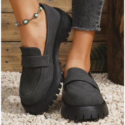 Fashion Designer Women's PU Leather Loafers Shoe British Style Slip On Platform Mary Jane Woman Jk Uniform Lolita Shoes Zapatos De Mujer