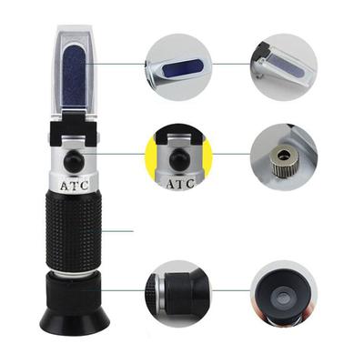 Instrument Measurement Brix Refractometer Portable Handheld Sugar Content Concentration Meter for Honey Fruit Juice Soup