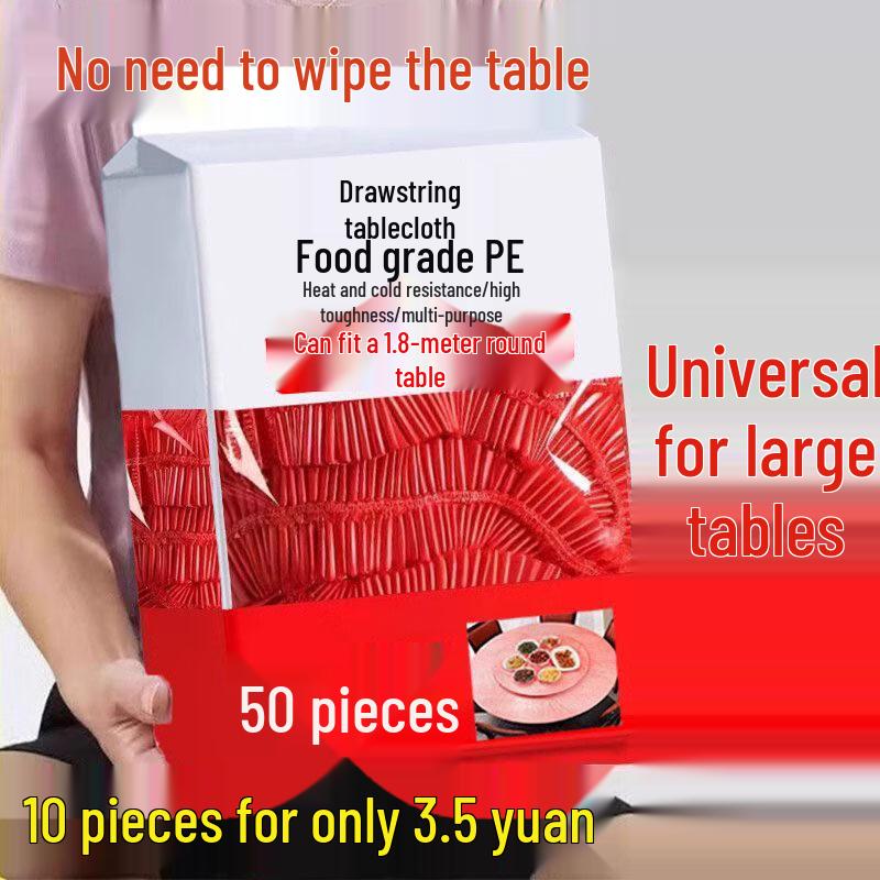 ZISIZ Disposable Round Paper Tablecloth