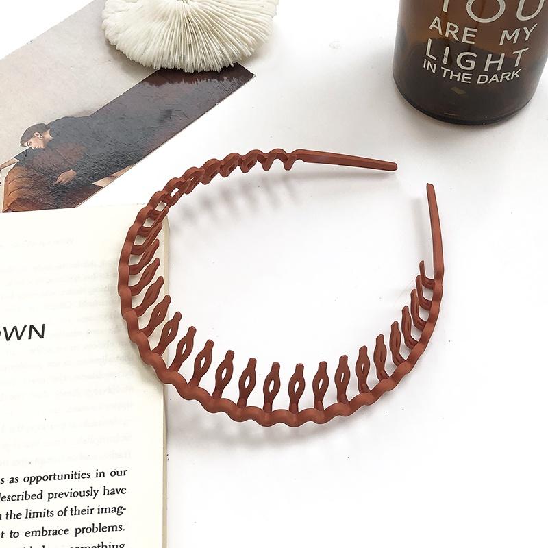 

AISHG Волнистая зубчатая повязка для волос Женская модная прозрачная матовая акриловая повязка на голову Корейская нескользящая дуга Повязка для волос Аксессуары для волос для девочек