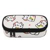 Pen Case Organized Storage 300D Polyester Smooth Zipper with Mesh Pocket Removable Divider and Pen Slots for Teens and Students