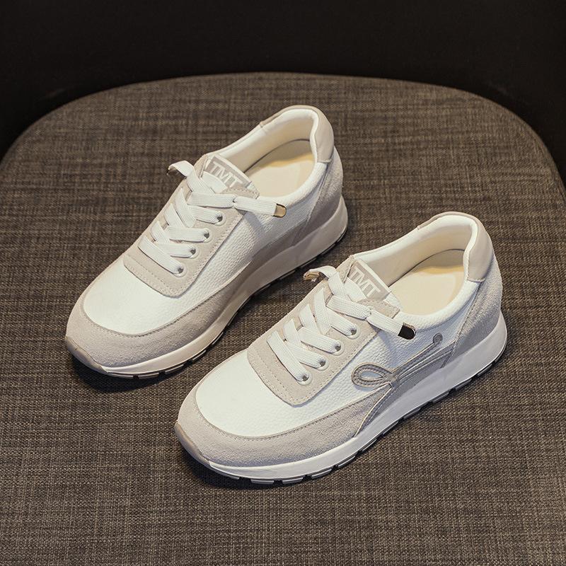 Color Matching Sports Forrest Gump Shoes Women's 2025 Spring and Autumn New Retro Versatile Casual Lightweight Soft Bottom Flat Bottom Dad Shoes Tide