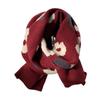 Korean Version Small Fresh Knitted Scarf for Women Autumn and Winter Korean Version Japanese Versatile Ins Trendy Soft Girl Warm Woolen Scarf