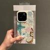 Watercolor Tropical Coconut Palm Floral Pattern Design Protective Cover for iPhone 17 16 15 14 13 12 11 16E Series Pro Max Plus