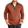 Men's Casual Half-Zip Pullover Hoodie, Long Sleeve Stand Collar