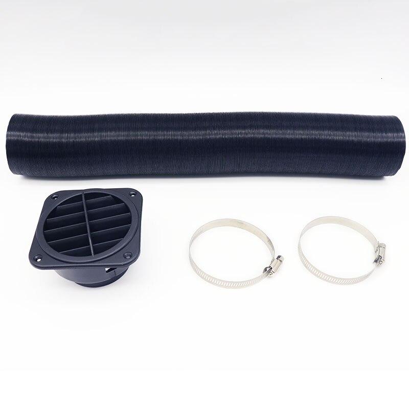 60/75/42mm Car Heater Replacement Kits Air Diesel Parking Heater Ducting Pipe Air Vent Outlet Hose Tube Connector w/Hose Clips