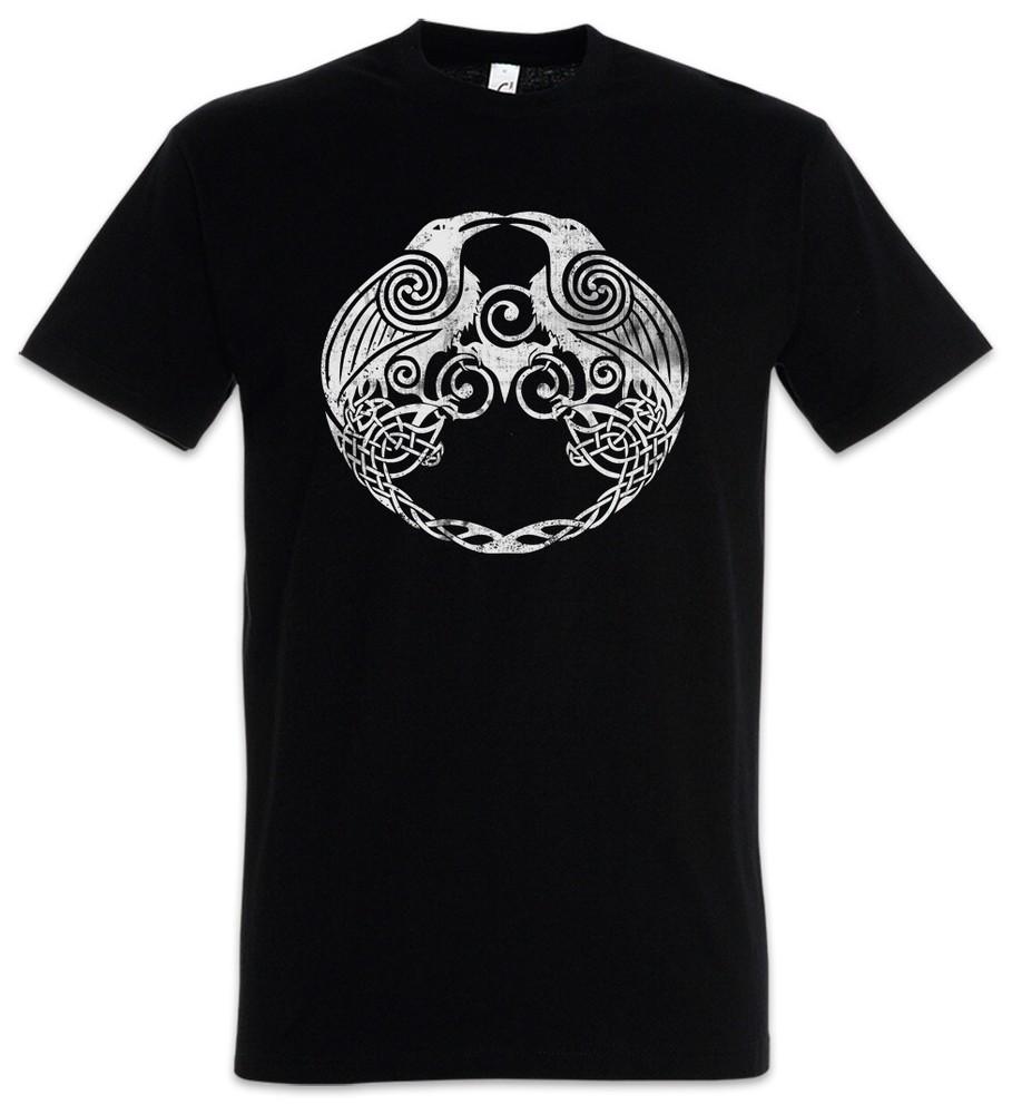 HUGIN AND MUNIN II T-SHIRT – Odhin Odin Ravens German God Walhalla Thor