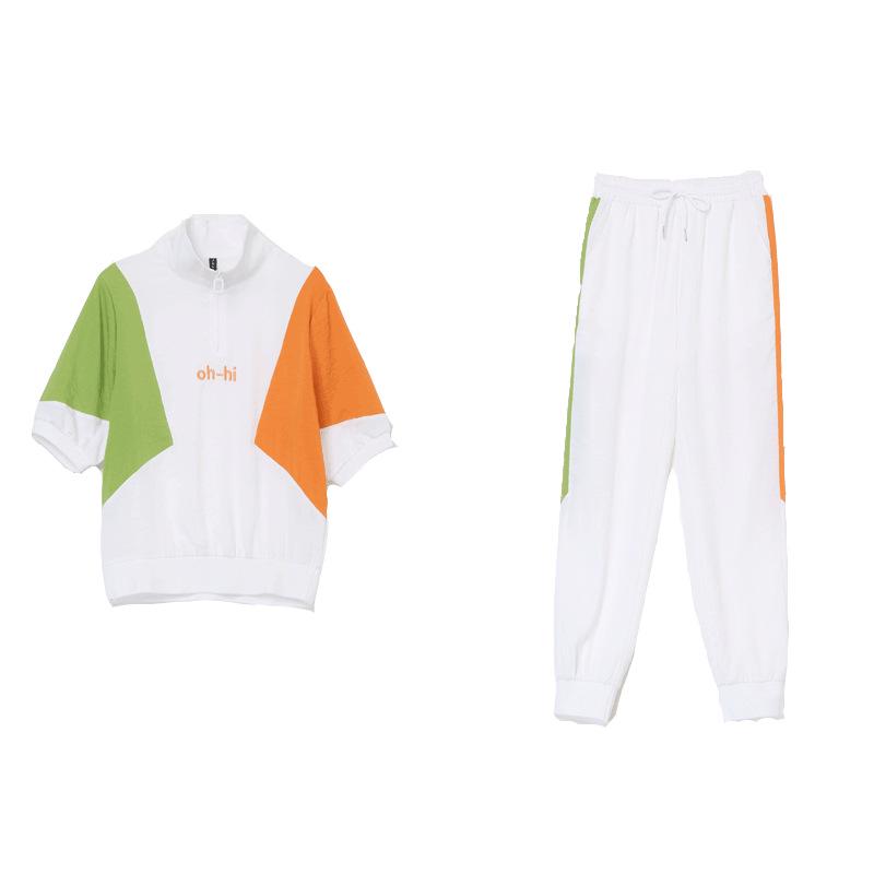 Women's Sporty Chic Petite Two-Piece Set - 2022 Summer Style - Figure-Flattering & Youthful Look