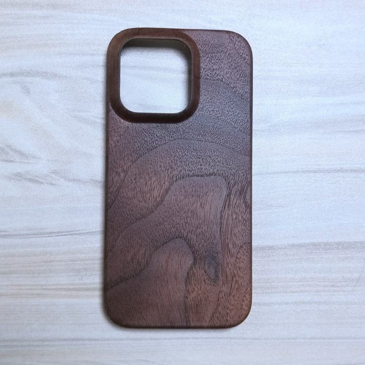 Hülle aus Holz für iPhone 14 Pro Max - Schutzhülle aus Massivholz, Hartschalen-Apple-Hülle