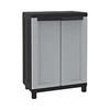 Terry - 77854 - , Twist Black 680, Armoire d'Interieur Et d'Exterieur a 2 Portes, 1 Etagere Interieure Ajustable