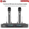 HuiDu U-06 Dual True Diversity Professional Wireless Microphone for Conferences and Singing