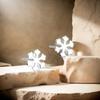 Women's 925 Silver Mini Petite Snowflake Earrings