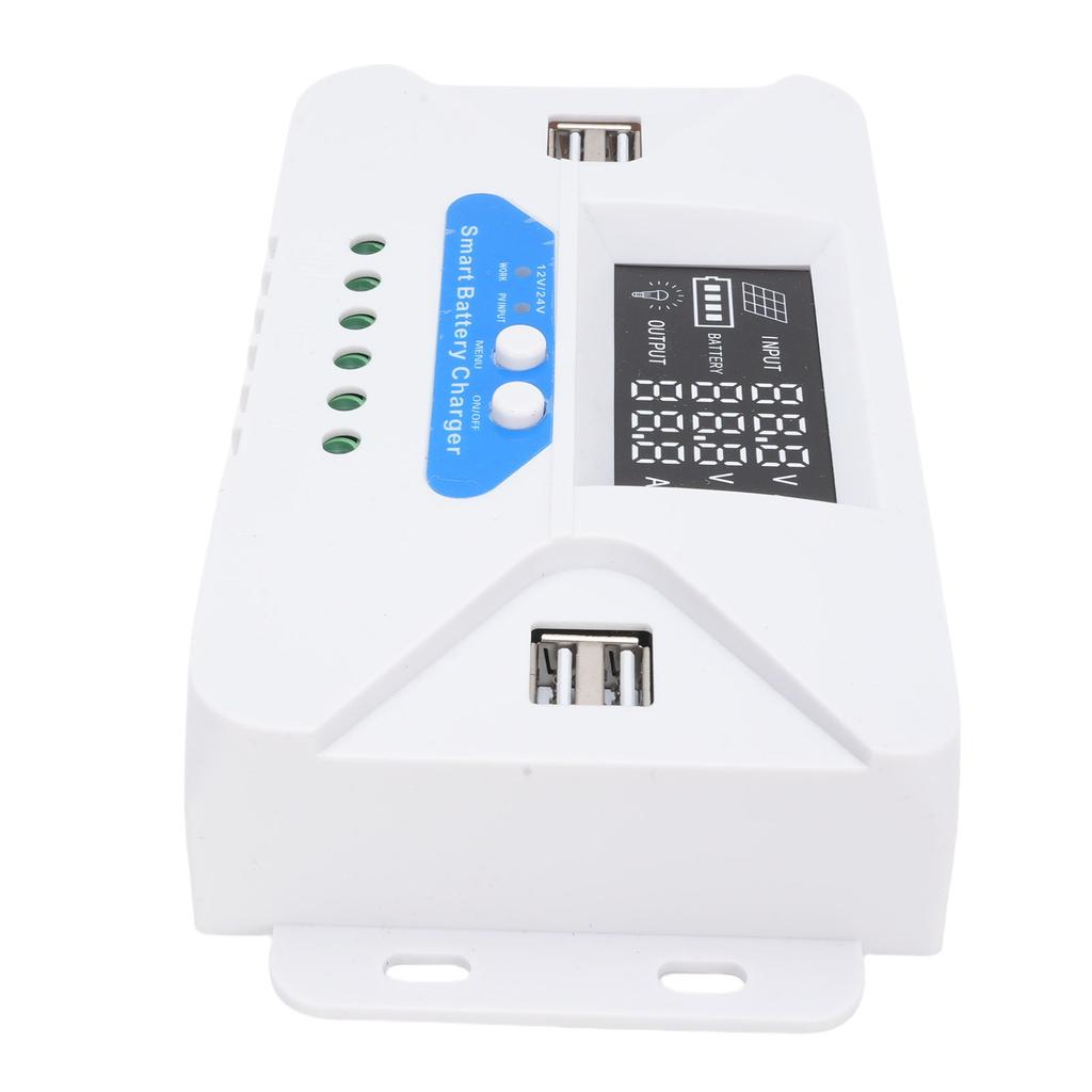 10A Solar Charge Controller Automatic Adaptation USB Solar Panel Battery Regulator for Phones Tablets MP3 Players