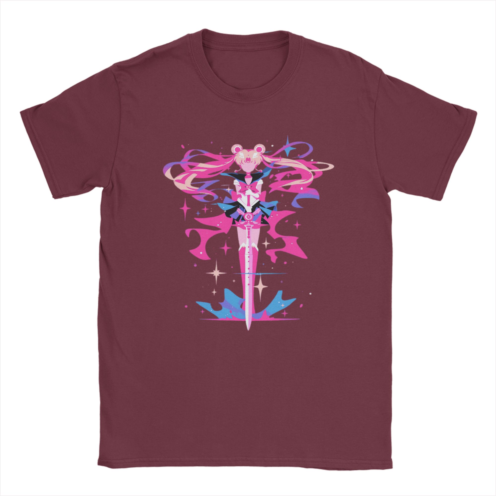 

2026 Summer Sailor Moon Super Sailor Moon Unisexs TShirt Abstract Sword Graphic 100 Cotton Breathable Casual Short Sleeve Tee 4XL