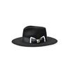 Factory Direct Sales Hot-Selling Bow Webbing Decorative Wool Top Hat Versatile Men'S And Women'S Pure Wool Felt Hat