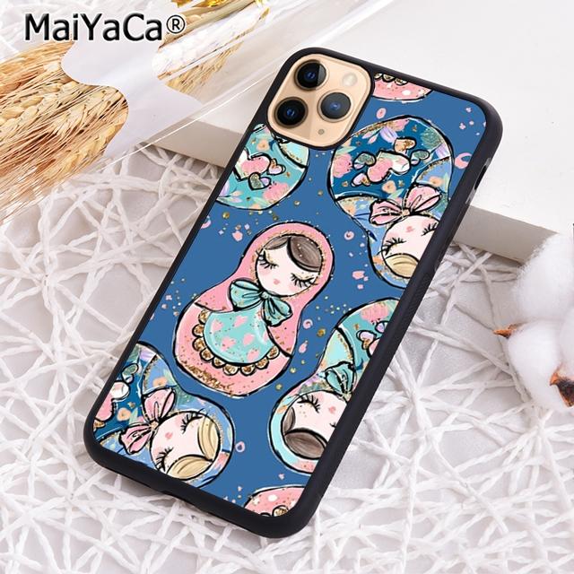 MaiYaCa Babushka Matryoshka Red Russian Doll Phone Case Cover For plus 11 12 13 14 pro max coque