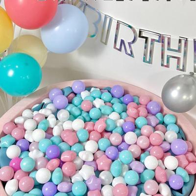 100 pezzi di palline da piscina oceaniche, palline a forma di stella sicure per sale giochi, giocattoli per la percezione sensoriale, palline per l'allenamento della coordinazione per bambini, accessori per castello gonfiabile