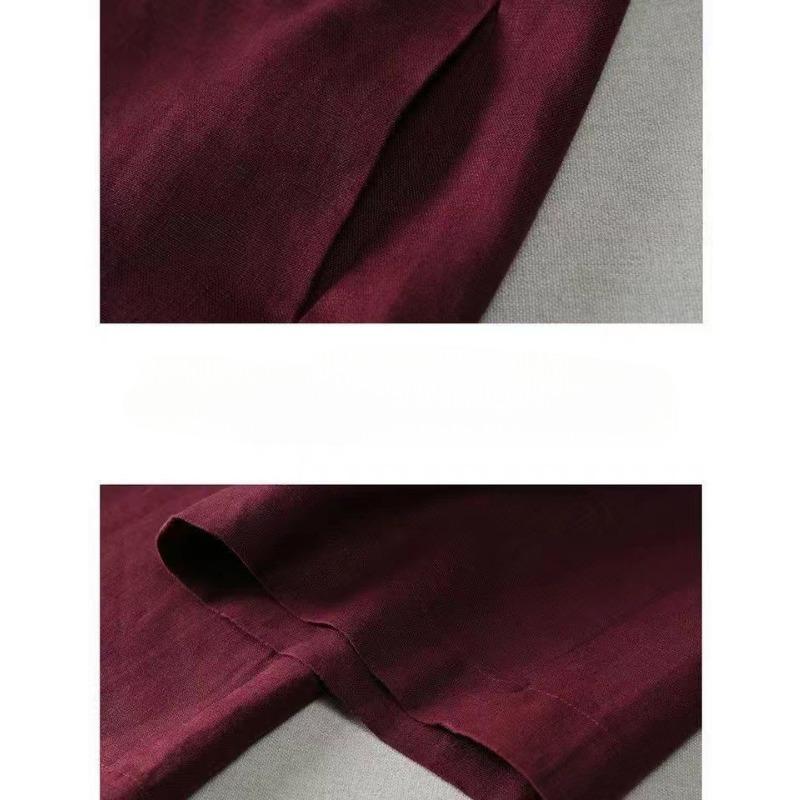 YYFS Moda damă ocazional cu imprimeu în culori uni Pantaloni cu talie înaltă Pantaloni și capris