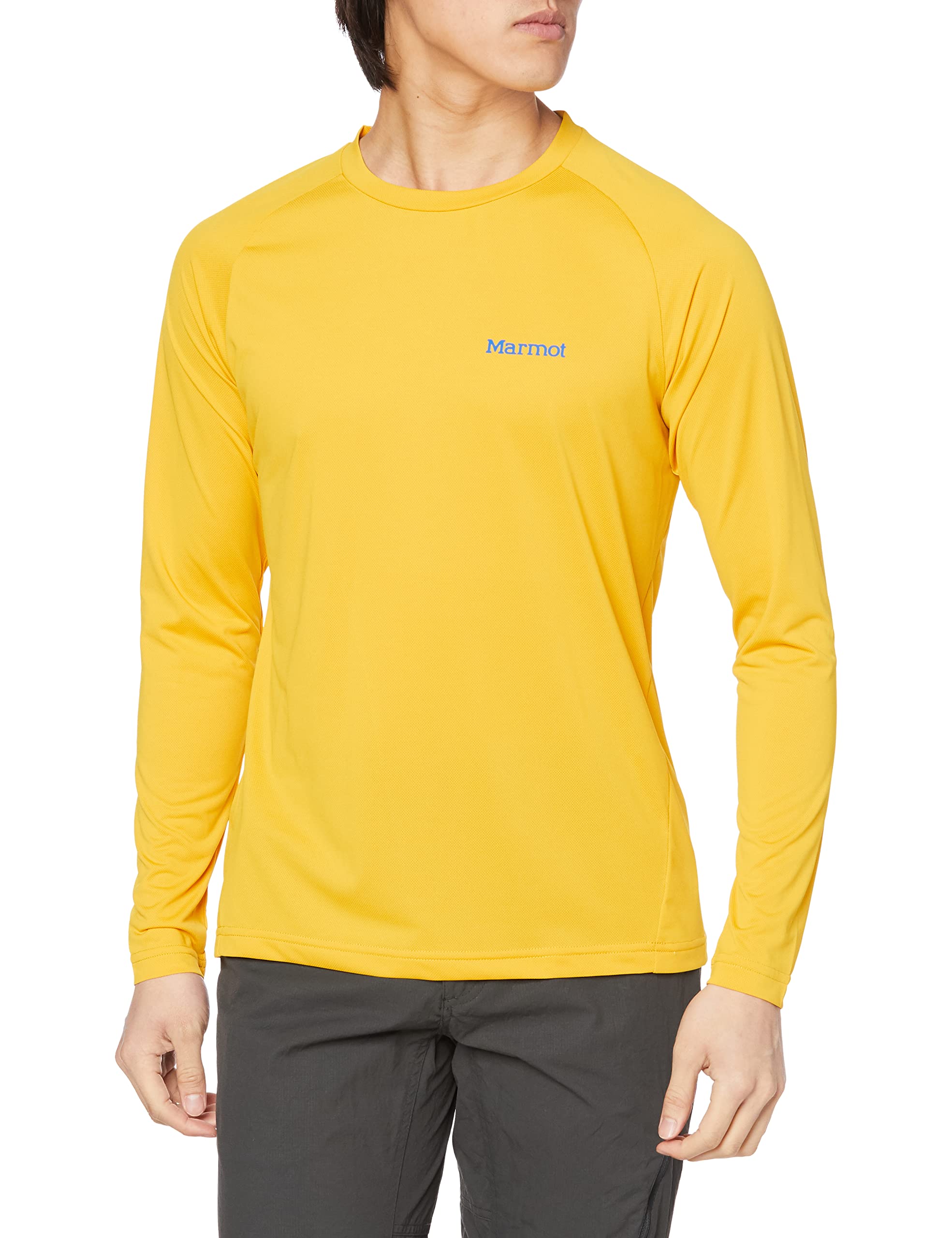 

Marmot Men s Climb Skin Long Sleeve Crew Neck T-Shirt, Moisture-Wicking, Quick-Drying, Yellow, Size M (TSSMC213)
