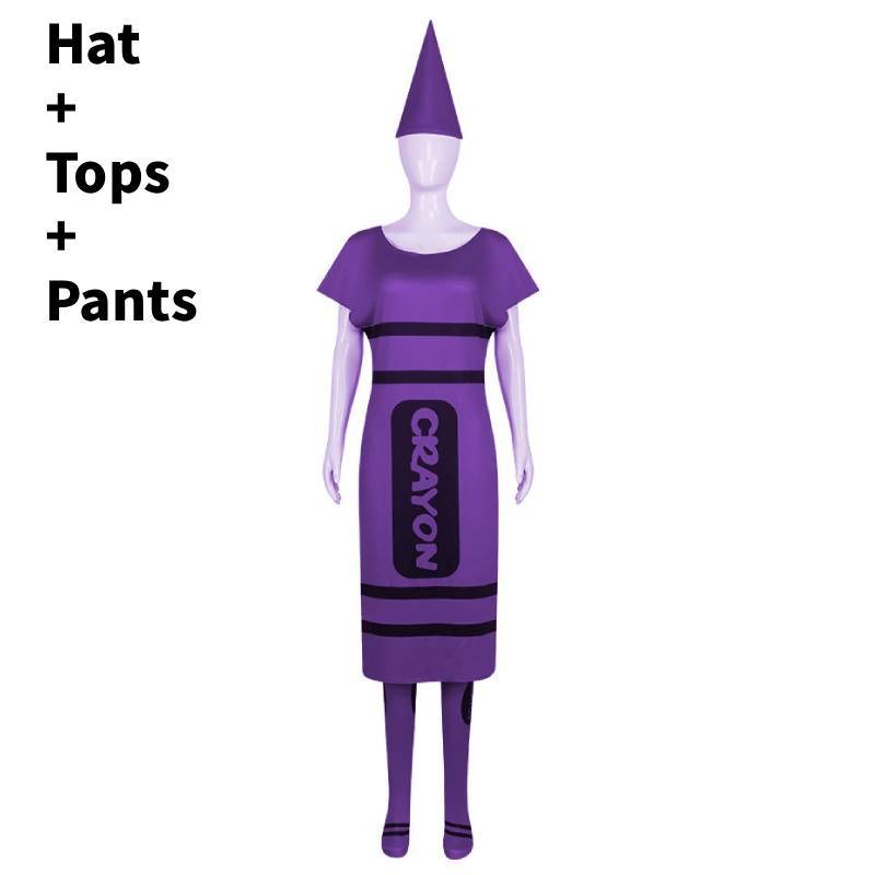 Buntstift Cosplay Kostüm Für Erwachsene Mit Polyesterstoff Für Halloween-Partys