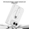 PU Leather Fold Case for IPhone DUO, MagSafe Hinge Protection, Hidden Kickstand, Built-in HD Screen Film, Wireless Charging Compatible