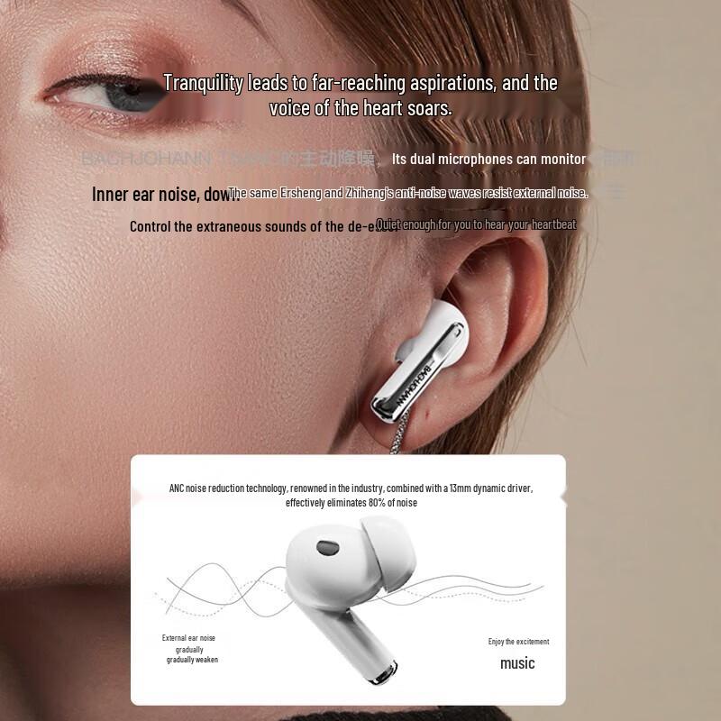 Bach Johann T5ANC True Wireless Noise-Cancelling Earbuds