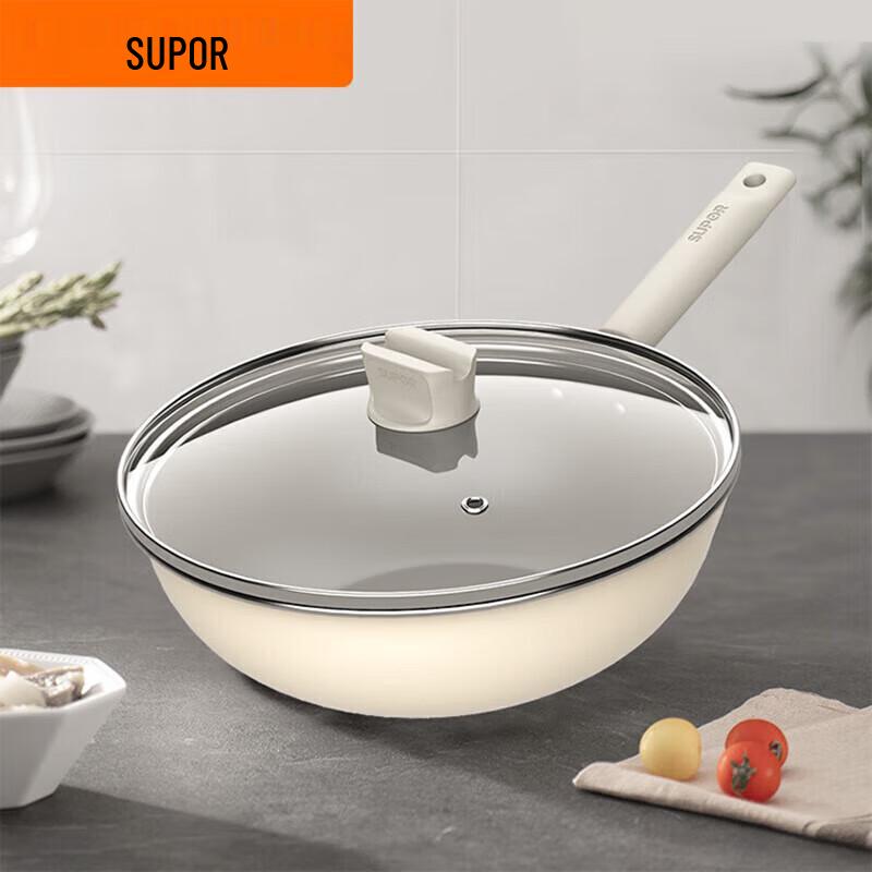 SUPOR VC32SP05 Antibacterial Non-stick Wok, 32cm