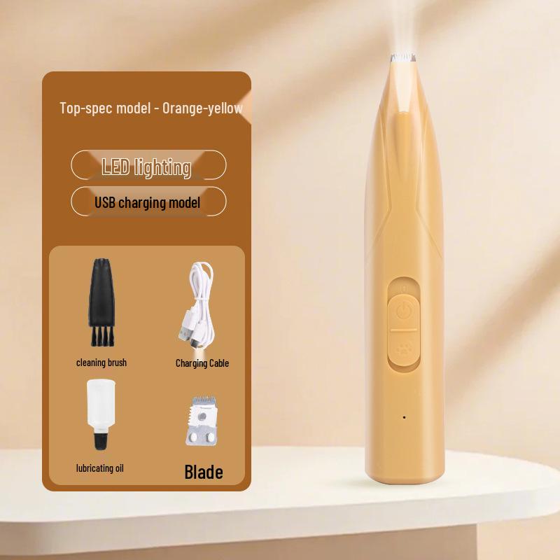 Silent Electric Pet Paw Trimmer - Cat & Dog Grooming Clipper