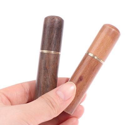 2Pcs Tragbare Zahnstocher Eimer Holz Zahnstocher Halter Eimer Mini Box Nadel Fall