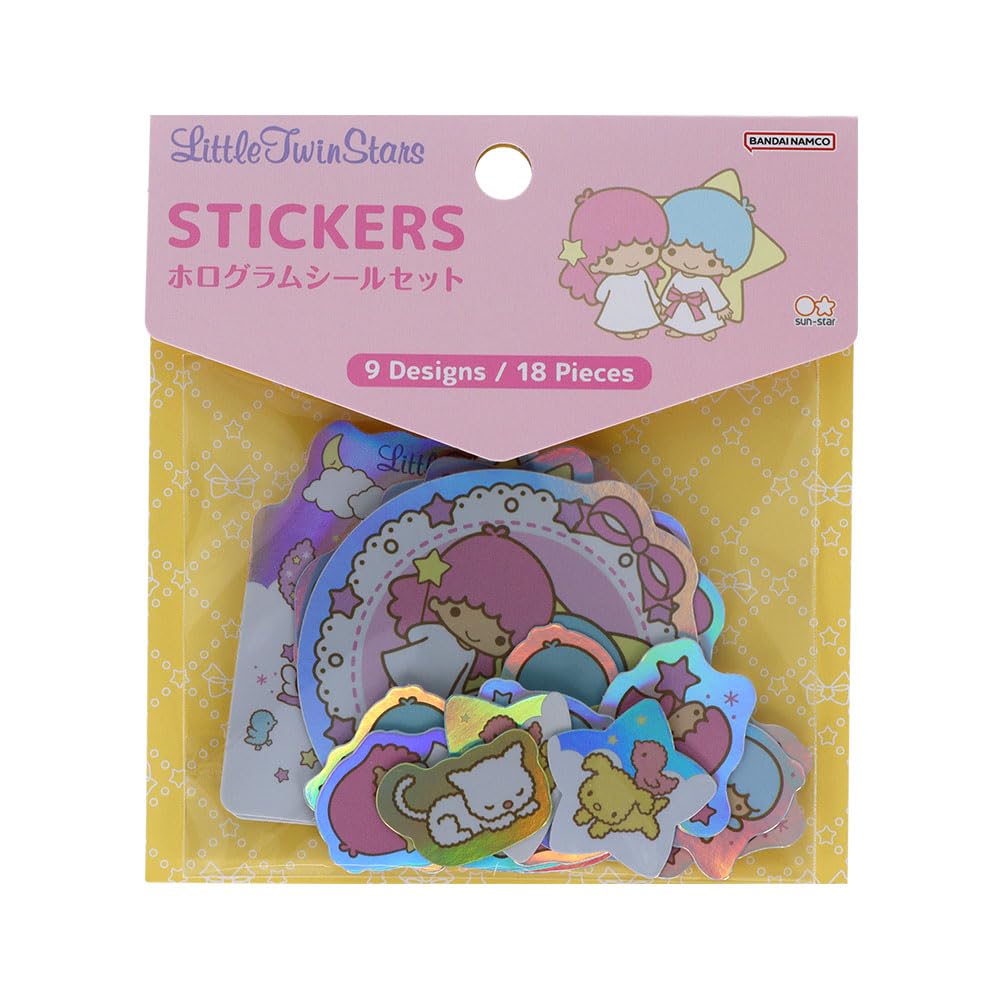Stationery Sanrio Characters Sparkly Hologram Little Twin S8813906 Sun-Star Goods, Stickers, Stars,