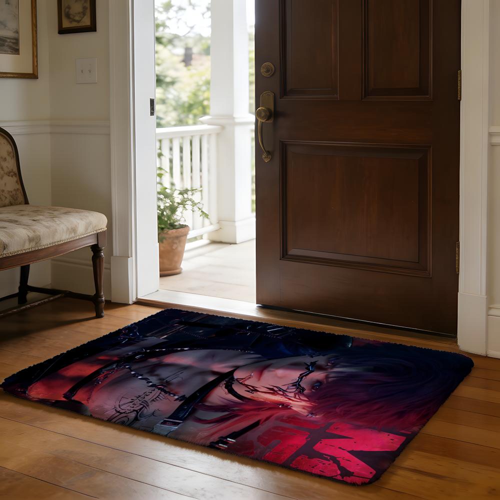 

Floor Mat Soft Flannel Rug Non Slip Absorbent Mat for Bathroom Bedroom Home Decor Deep Love R Rafayel Game 50x80cm