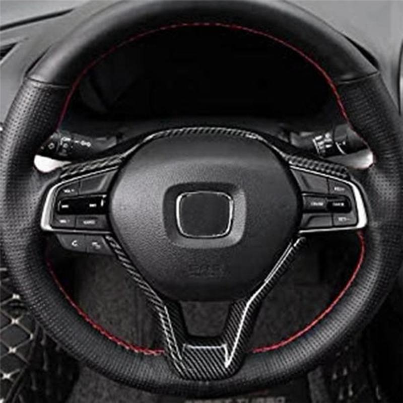 Powerful Car Steering Wheel Cover Trim Carbon Fiber Car Interior Accessories For Honda Accord 2018-