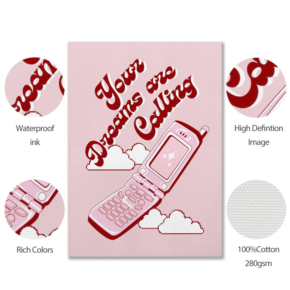 Red Quote Feminist Minimalistic Middle Finger Lady Art Canvas Painting Print Line Female Abstract Poster Picture Room Home Decor