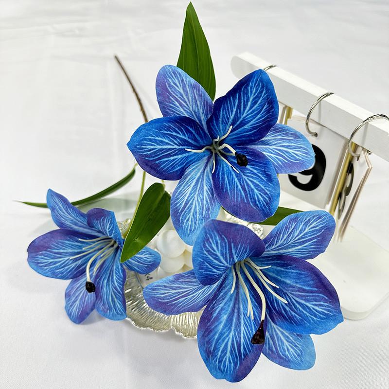 Plant Simulated Lilium Spp Wedding Hotel Restaurant Desktop Decoration Props