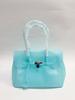 2026 Women's Waterproof TPU Jelly Handbag - Fashionable Lock Buckle Tote for Beach & Everyday Use